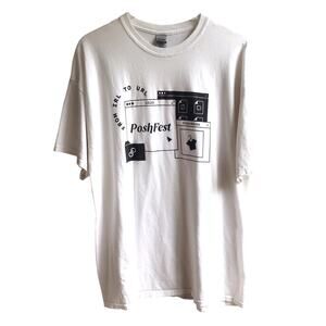 Poshmark Poshfest Logo Graphic Tee Printed Short Sleeve T-Shirt Size 2X Official